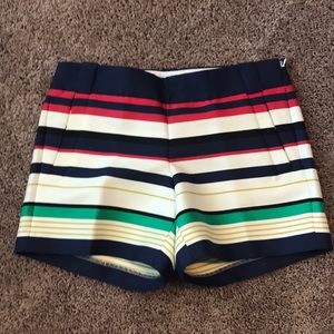 J Crew striped shorts